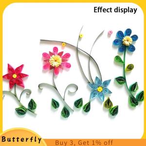 Butterfly 120ชิ้น/เซ็ตกระดาษ quilling Strips Set 5mm 53cm กระดาษสำหรับ CRAFT DIY quilling TOOL