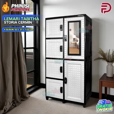 Lemari Pakaian Plastik Tabitha Storia Lemari Baju Lemari TV Rak TV Meja TV Lemari Kaca