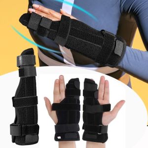 W0AGZ4J2 Support Metacarpal Splint Brace Protector Immediate Relie Finger Splint Fracture Splint Fixed Metacarpal Fractures Finger Immobilizer Finger Breaks