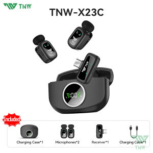 TNW X23C Mini Wireless Lavalier Microphone AI Noise Cancelling Microphone Mini Mic For Vlogging