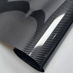 METALIX 3D/6D Effect Carbon Fiber Vinyl Film High Gloss 50x30CM Wrap Foil Sticker Fashion Forged Carbon Fiber Car Interior Sticker for Car Motorcycle DIY