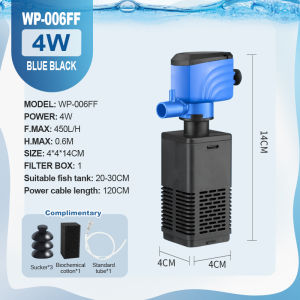 3 in 1 Aquarium Filter For Fish Tank Aquarium Oxygen With Filter submersible Water Pump