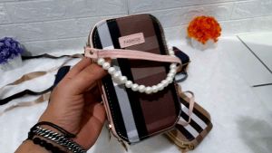 TAS DOMPET HP DOUBEL SELETING/DOMPET TENTENG/DOMPET TANGGAN MOTIF BLUBARRY(COD)