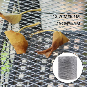6m/19.68ft  Easy Install Aluminum Gutter Guard Set Durable Long-lasting Mesh Net for Home Outdoor Hassle-free Leaf Protection