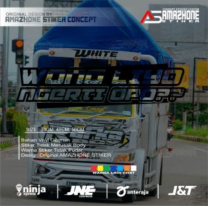 Stiker truk wong liyo ngerti opo cutting variasi kaca truk pickup mobil wong liyo ngerti opo