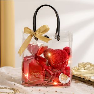 🇲🇾 Coral Fleece Hand Towel Bear LED Light Candy Box Gift Wedding Present Birthday Doorgift Sapu Tangan Kenduri Bajet 毛巾熊