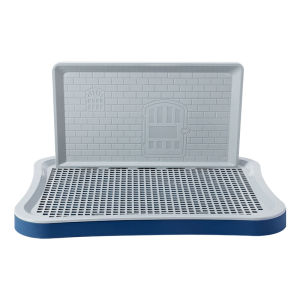 🔥All Ages Cats & Dogs🔥dog poop tray Training Potty 28CM high wall With wall splash proof column guided removable Training Potty Pet Dog Toilet Dog bedpan potty pad