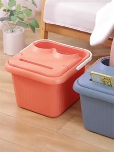 Portable Foldable Foot Spa Bath Bucket Leg Soak with Massage Rollers for Relaxation & Circulation