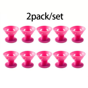 20pcs Heatless Silicone Hair Curlers Mushroom Bell Sleeping Rollers for No Damage Overnight Perm