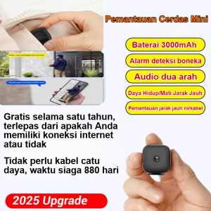 Kamera Pengawasan Nirkabel Mini Pintar HD/Kamera Nirkabel HD Rumah Kecil Ultra/Kamera Pengawasan Rumah Nirkabel Pintar HD/Kamera Baterai Pengawasan Keamanan Dalam dan Luar Ruangan