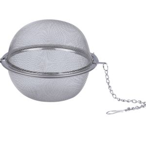 MMLUCK Multi-functional With Chains Boiled Spice Bag Silvery 304 Stainless Steel Safe Tea Infuser Tea Ball Tea Strainer Filters Seasoning Ball