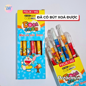 Hộp 12 cây bút DORAEMON – Nét 0.5mm – BÚT GEL