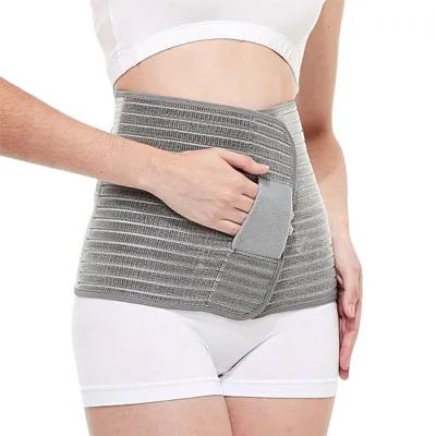 NEENCA Postpartum Belly Wrap Postpartum Belly Band Abdominal Binder Abdomen Hernia Support Belt Waist/Pelvis Belt (Polyester Bamboo Charcoal Fiber)