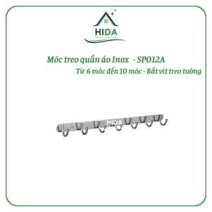 Móc treo đồ nhà tắm 100% Inox đặc PHÁT ĐẠT (từ 6-10 móc) không rỉ sét Móc áo đầu bí inox giá treo inox (SP012A)