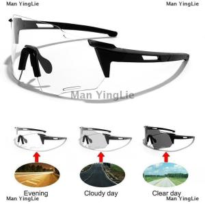 [COD] Man YingLie Photochromic Cycling Sunglasses For Men Women Bike Glasses Riding Driving UV400 Mountain Bicycle Goggles Eyewear Sports