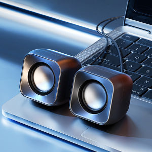 【Best】Portable Luxury 2.0 Multimedia Speaker 9D Hi-Fi Rock Bass Surround Computer Speaker with 3.5mm AUX Connection Wired USB Speaker 10W Dual Speaker Sound Bar Pembesar Suara Audio Speaker Pembesar Suara音响 音箱