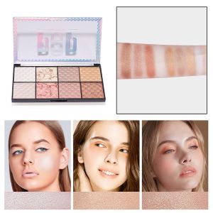 PTK52 ประกายมุก ชุดอายแชโดว์ 8 สี สามารถผสมผสานได้ รงควัตถุอายแชโดว์ โปรเฟสชันแนล ความอิ่มตัวต่ำ ชุดแต่งหน้า แต่งหน้าสำหรับงานปาร์ตี้