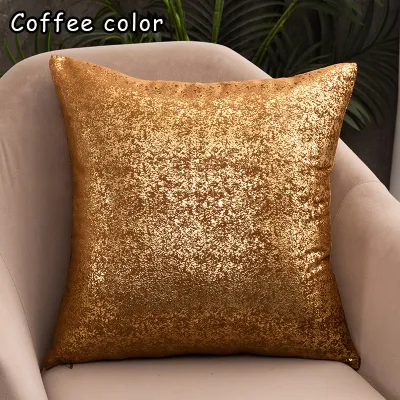 {SG} 45x45cm Cushion Cover Throw Pillow Cover Sofa Pillow Cases Decorative Glitter Solid Color Sequins