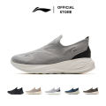 Li-Ning Men's SOFT GO 2 Knit Slip-on Casual Walking Shoes Cushion Comfort Stable Mesh Jogging Daily Sports Sneaker AGLV017. 