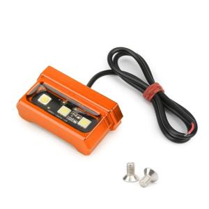 Universal Motorcycle License Plate Signal Indicators LED Frame Light Waterproof Rear Tail Number Light Accessories 12V