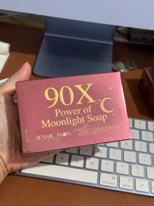 90X Power of Moonlight Soap - Brightens Skin Deep Cleansing Safe & Gentle - Night Care Solution Visible Results in 7 Days For All Skin Types Natural Ingredients Made in Thailand