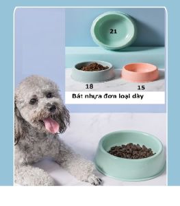 BÁT ĂN NHỰA ĐƠN CHO CHÓ MÈO - BÁT ĂN CHO CHÓ MÈO