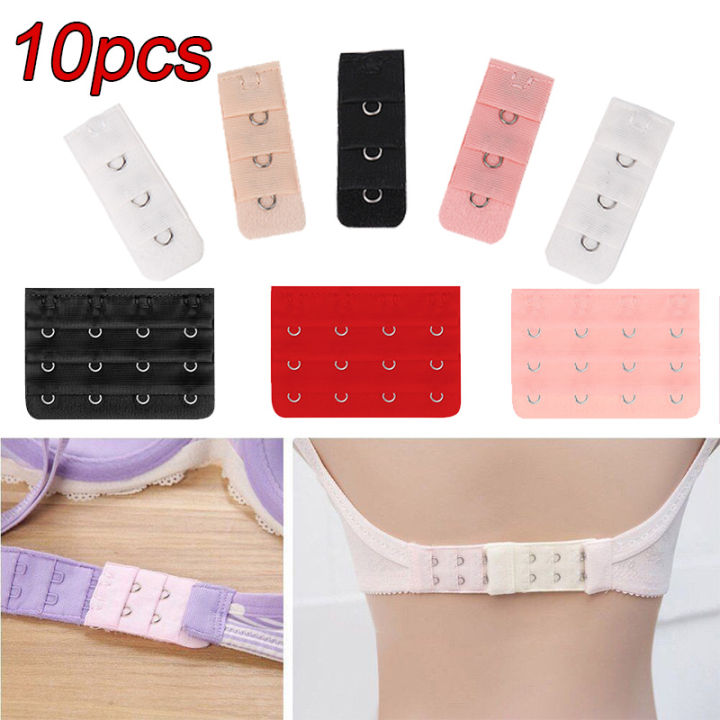 [10 Pieces] Bra Extender Belts Elastic Bra Extension Strap For Women ...