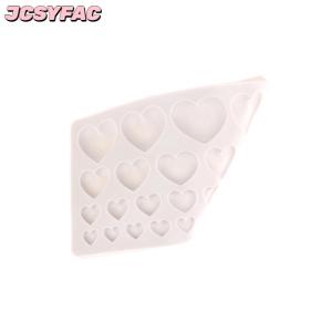 JCSYFAC 25 khoang tình yêu Silicone khuôn tự làm hình trái tim bánh khuôn bánh ngọt fondant sô cô la bánh trang trí công cụ nướng Nguồn cung cấp nhựa khuôn