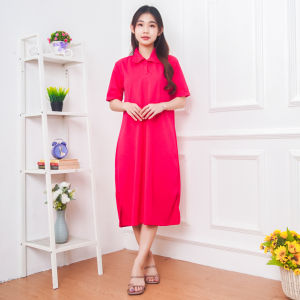 AQILA - Dress Solji - Midi Dress Wanita - Dress Wanita RIB