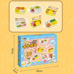 Comysubao DIY Mini Dinner Play ชุดแกล้งทําเป็นเล่นอาหารค่ํา อาหารทําชุดสําหรับ Creative Handmade สนุก