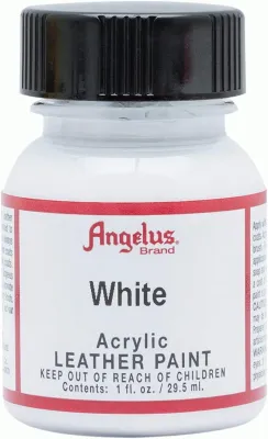 Angelus Acrylic Leather Paint White 1 oz