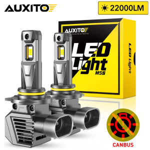 AUXITO 2 Chiếc Đèn Pha LED 9012 HIR2 Bóng Đèn 22000LM 120W Đèn Pha Ô Tô Turbo Led 9005 HB3 H8 H9 H11 Đèn Led Tự Động Mini 6500K2026