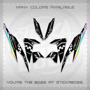 CLICK V2 DECALS (2026 TRC RACING DESIGN) STICKER KITS BY STICKABOSS