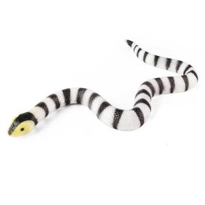 Realistic Snake Toy Soft Rubber Snake Figurine Toy for Pranks and Keeping Birds Away in Gardens Practical Joke Props