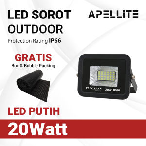 Lampu Sorot LED 10W-200W Cahaya Putih/Kuning / Lampu Tembak Flood Light / Merk Pancaran