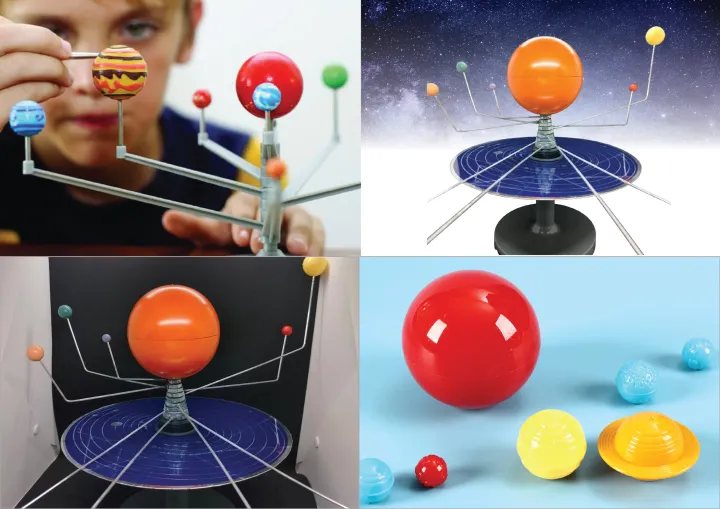 SOLAR SYSTEM MODEL, 3D ORBITS OF PLANET / THE SUN AND 9 PLANETS / MODEL ...