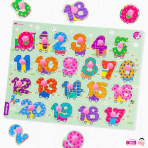 กระดานจ๊ะเอ๋ กระดานจิ๊กซอว์ จิ๊กซอว์หมุด  กขค ABC 123 ของเล่นเสริมพัฒนาการและทักษะก่อนวัยเรียน ฝึกการสังเกตุ กระดานหมุด ของเล่นเด็ก