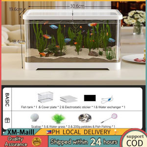 Greenpets Fish Tank Betta Tank Fish Aquarium Landscape Tank Accessories Fish Tank Mini Aquarium