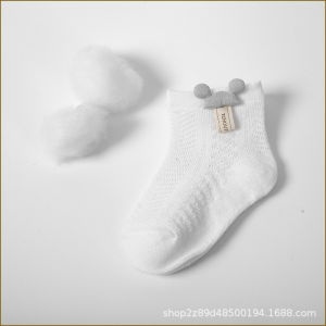 [Free Shipping] Baby socks for summer Class A ultra-thin newborn socks summer 0-3 months mid-short length floor socks for 1-3 years old