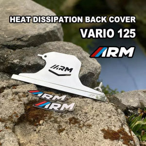 【6H SHIP】ARM CNC Water Tank Cover Radiator with 3D Cooling Fan For Honda Vario / Click 125 150 V1 V2