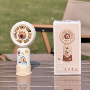 Capybara Design Portable Fan Summer Outdoor Cool Ware USB Charging Small Fan 3 Speed Fan Best Gift