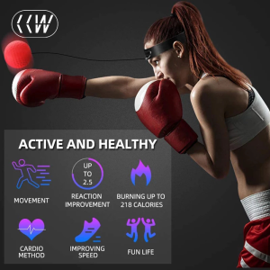 CCW Boxing Reflex Ball Head Band Fighting Speed Training Punch Ball MMA Sanda Boxer Hand Eye Training Set For Gym Muay Thai Exercise