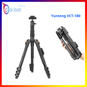 Tripod Yunteng VCT-180 Chuyên Nghiệp - Chân Đế 1m74 Kèm Remote Kẹp Điện Thoại Ngàm Chắc Chắn