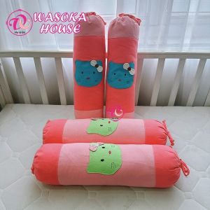 Cặp gối ôm cho bé 50cm vải cotton cara đắp hình sao nhiều màu dễ thương gối êm ái mềm mại phù hợp cho bé dưới 1 tuổi