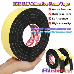 EVA Thicken Self Adhesive Foam Tape Door Sealing Strip Noise Insulation Anti-Collision Window Super Strong 5m/2m