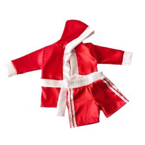 Newborn Photoshoot Boxing Outfit Breathable Polyester Fabric Portable Dressing For Milestones Celebrations