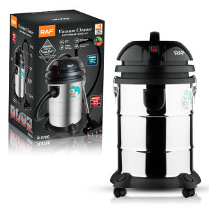 RAFเครื่องดูดฝุ่น 25L vacuum cleaner เครื่องดูดฝุ่นอุตสาหกรรม เครื่องดูดฝุ่นแบบกระป๋อง เครื่องดูดฝุ่นแรงๆ มีล้อ เครื่องดูดฝุ่นแบบเปียกและแห้ง เครื่องดูดฝุ่นในบ้าน 3000W