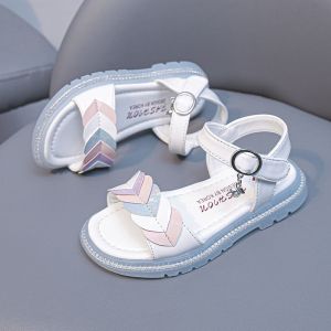 Girls Sandals Princess Shoes Fashion Shoes Sandals for Kids Girls Soft Sole Non-Slip Beach Shoes  3 To 12 Years Old