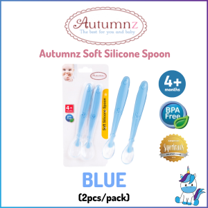 Autumnz Silicone Fresh Food Feeder/Squeeze Feeder With Spoon *Wide Neck 180ml*/ Soft Silicone Spoon | HUSHABUY