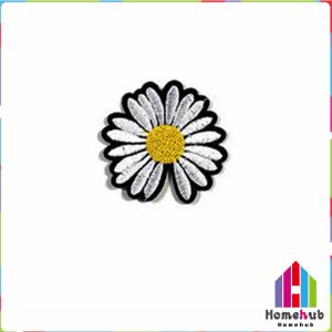 Homehub Embroidered Cloth Stickers DIY Small Daisy Hole Repair Decorative Clothes Sticker 1pcs